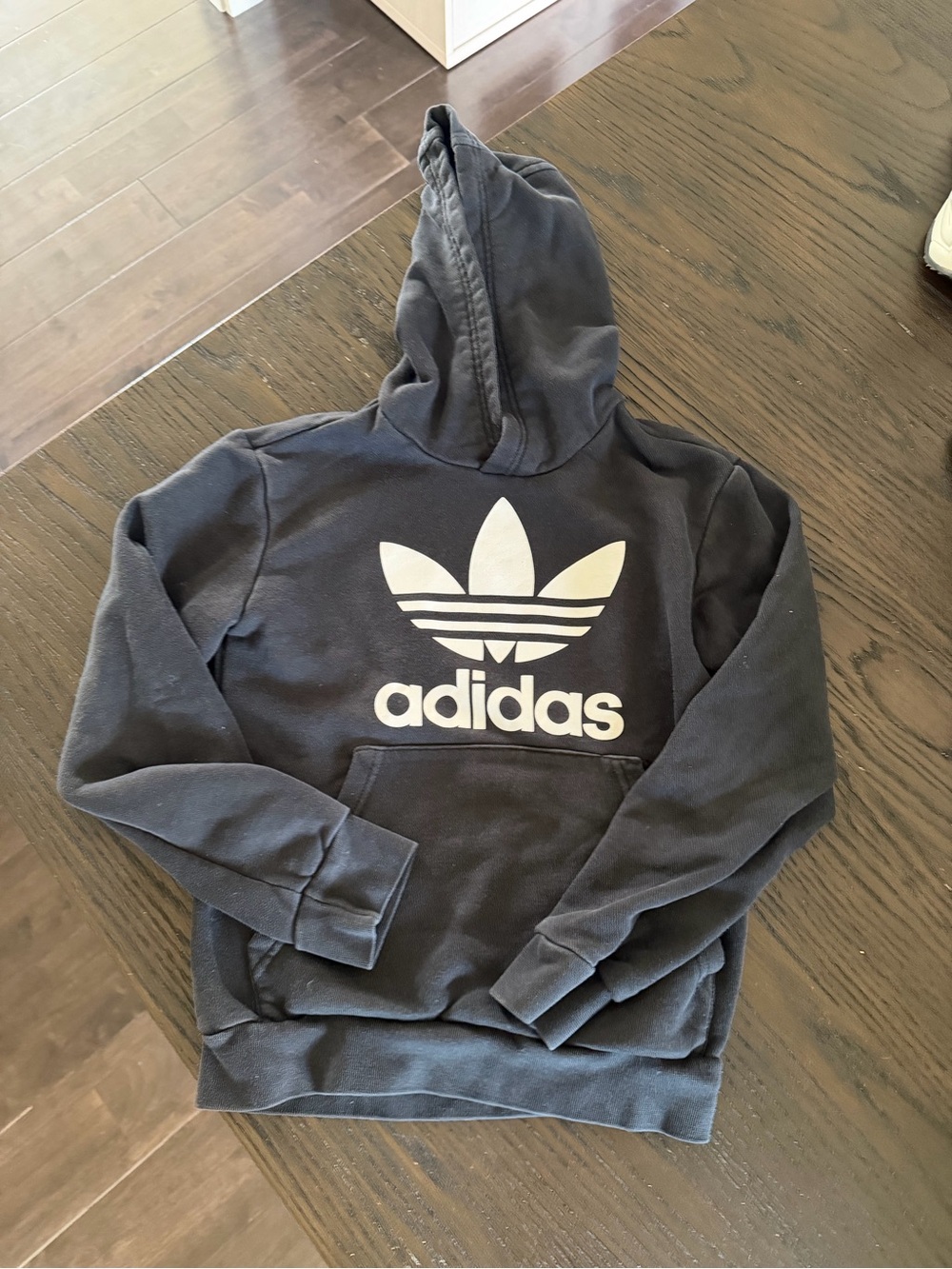 adidas Navy Trefoil Pullover Hoodie